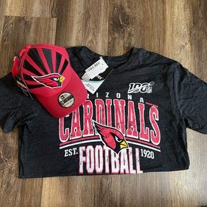 NFL ARIZONA CARDINALS Tee shirt and Cap